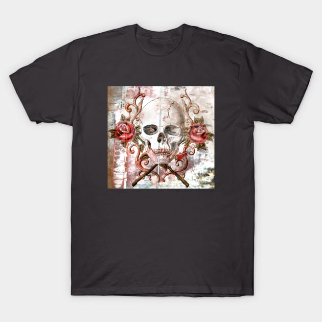 Skull N' Roses T-Shirt by marengo